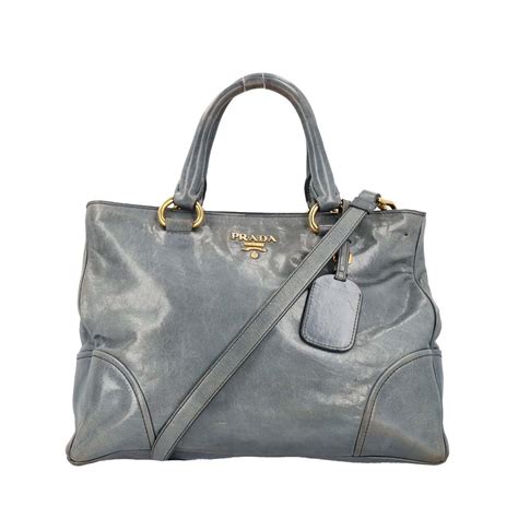 prada shopper vitello|Prada blue vitello shine tote.